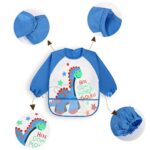 Vicloon Baby Lätzchen mit Lange Ärmeln, 3 oder 4 Set Kinder Lätzchen Wasserdicht Ärmellätzchen ärmel lätzchen Unisex Lätzchen Set für Essen Kunst Handwerk Malerei Bemalen Spielen – Bild 6