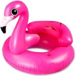 JOYIN Aufblasbare Flamingo Luftmatratze, Pool Float, Schwimmen Floss, Strand Schwimmbad Spielzeug, Aufblasbarer Schwebebett für Erwachsene & Kinder mit 2 Getränkehaltern und Kopfstütze