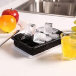 LessMo 15-Fach Eiswürfelform, 2er Pack grosse Silikon Eiswürfelbehälter mit Deckel, Platzsparend und stapelbar Ice Tray Ice Cube, LFGB Zertifiziert und BPA Frei Eiswürfelformen für Babynahrung Getränk – Bild 7