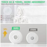 GothicBride Einweg Gesichtstuch 100% Baumwolle Non-Woven Baumwolle Weiches, Einwegwaschtuch, Sauber Weiches Tuch, Reinigungstuch, 80Stück für empfindliche Haut – Bild 4