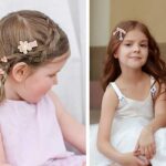 Comius Kinder Schleife und Haargummis Set, 36 Stücke Nette Baby Mädchen Kinder Haarbögen Haarclip für Kinder Geburtstagsgeschenk Kindertagsgeschenk ((Ivory + Navy)) – Bild 2