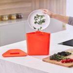 Joseph Joseph IntelligentWaste Totem Compact  – Abfalltrennsystem – Küchenabfalleimer mit getrennten Wertstoff- und Speiseabfallfächern, Deckel mit integriertem Geruchsfilter – Bild 8