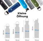 HYDRO FLASK - Trinkflasche  - Vakuumisolierte Wasserflasche aus Edelstahl - Sportflasche mit auslaufsicherem Flex Cap-Deckel - Thermoflasche Spülmaschinenfest - Standard-Öffnung – Bild 3