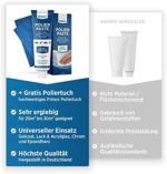 Prinox® Polierpaste mit Tuch – Für Acryl, Harz, Lack, Chrom & Kunststoff – Entfernt Kratzer & Mattierungen – Bild 6