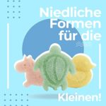 myHomeBody Konjac Badeschwamm für Babys, Natürliche Badeschwamm, Badeschwamm, Badezeit für Kleinkinder, natürlicher und sicherer Konjac, 3 Stück – Bild 4
