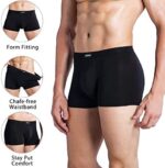 wirarpa Boxershorts Herren Mikrofaser Männer Unterwäsche Trunks Soft Modal Men Unterhosen Retroshorts für Herren – Bild 3