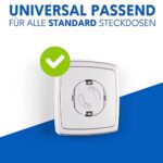 Adlersfeld®, Steckdosen Kindersicherung, Steckdosenschutz zum Kleben, Kindersicherung für Steckdose, Steckdosensicherung für Babys und Kinder – Bild 2