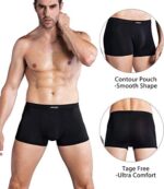 wirarpa Boxershorts Herren Mikrofaser Männer Unterwäsche Trunks Soft Modal Men Unterhosen Retroshorts für Herren – Bild 2