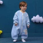 MIKAFEN Schläfsack Baby Langarm Frühling kinderSchlafsack, Hund Muster Baby Schlafsack mit Füssen Baumwolle Junge Mädchen Unisex ganzjahres Schlafanzug – Bild 3