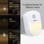 Useber, LED Nachtlicht Steckdose mit Bewegungsmelder, 2 Stück Useber LED Nachtlicht(EIN/AUTO/AUS), Warmweiss Nachtlicht Kinder für Kinderzimmer, Treppe, Schlafzimmer, Steckdosenlicht, Orientierungslicht [Energieklasse A+++] – Bild 3