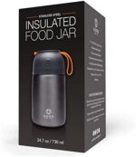 GoodForYou Thermobecher - 730ml-Edelstahl-Flasche für warme & kalte Lebensmittel - Doppelwandige Isolierung, Thermobehälter für Schule, Büro, Reise, Camping - Faltbarer Löffel, Beutel – Bild 7