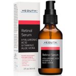 YEOUTH, Retinol Serum für das Gesicht, Beauty Produkte mit Hyaluronsäure, Vitamin E & Aloe Vera, Hautpflege gegen Falten & Flecken, Feuchtigkeitscreme Nachtserum Geschenke für Frauen & Männer