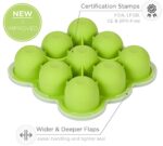 KIDDO FEEDO, Die original Gefrierform mit Silikondeckel zum Einfrieren von Muttermilch in handlichen Portionen, 9 x 75ml, BPA-frei, Gratis eBook mit Rezepten – Bild 5