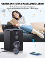 Mohard AUX Bluetooth Adapter Auto, Drahtloser KFZ Bluetooth 5.0 Empfänger für Heim-Stereo/Kabelgebundene Kopfhörer, Mini Bluetooth Adapter AUX, Freisprechanrufen, Dual Verbindung, 16 Stunden Spielzeit – Bild 2