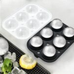 Rottay Eiswürfelform Silikon, XXL 45mm Eiskugelform 48mm 6-Fach 2-Set Eiswürfelformen Ice Cube Tray, BPA Frei Eiswürfel Form für Whisky Cocktails Saft Schokolade Süssigkeiten – Bild 3