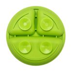 PandaEar Silikon Baby Teller Rutschfest Kinder Tischset mit Saugnäpfen, Geteilte Standfeste Babyteller Kleinkind Teller, BPA-Frei - 3er Pack, Spülmaschinen und MikrowellenFest, Blau Grün Gelb – Bild 6