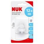 NUK Harte Trinktülle für Kiddy Cup, 300ml, beissresistent, leichtgängig und auslaufsicher, ab 12 Monaten, BPA frei, weiss