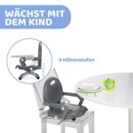 Chicco Pocket Snack Kindersitzerhöhung Esszimmerstuhl für Kinder von 6 Monaten bis 3 Jahren 15kg,tragbarer und verstellbarer Babyhochstuhl mit kompaktem Verschluss und abnehmbarem Tablett – Bild 3