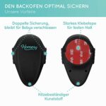 Homery, Kindersicherung Backofen Herdschutz Kinder, 2 Stück Backofentür-Sicherung, Baby Sicherheit für Herd & Ofen - Installation ohne Bohren – Bild 3
