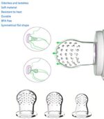 RIGHTWELL Fruchtsauger Set für Glückliche Babys, Helfender Freund für besonderes Geschmackserlebnis, Schmerzlindernder Beissring & Fruchtschnuller Zugleich – Bild 8
