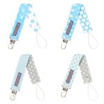 Karids hochwertige Schnullerkette für Jungs, Schnullerband 4er Set für Schnuller Befestigung am Lätzchen, T-shirt & Body, Premium Baby Schnuller-Clip – Bild 8