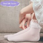 SATINIOR 6 Paare Rüschen Söckchen Spitze Rüschen Socken Frauen – Bild 4