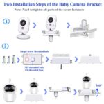 EYSAFT Babyphone Halterung,Kamera Halterung Universal Baby Kamera Handyhalter, Baby Monitor halter,Flexible Kamera Ständer für Kinderzimmer Kompatibel mit den meisten Babyphone – Bild 4
