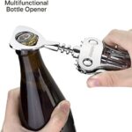 Beneno, Upgrade Weinöffner, Zinklegierung, Premium-Flügelkorkenzieher mit multifunktionalem Flaschenöffner – Bild 2