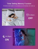 Mexllex LED Strip 5m & 15m & 30m, RGB LED Streifen, Farbwechsel LED Band mit IR Fernbedienung,16 Mio. Farben, Musik Sync, für TV Zuhause, Schlafzimmer, Küche, Decke, Party [Energieklasse A] – Bild 6