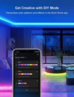 Mexllex LED Strip 5m & 15m & 30m, RGB LED Streifen, Farbwechsel LED Band mit IR Fernbedienung,16 Mio. Farben, Musik Sync, für TV Zuhause, Schlafzimmer, Küche, Decke, Party [Energieklasse A] – Bild 5