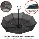 Ergonauts Reise-Regenschirm – winddicht, doppelt belüftet, Teflon-Beschichtung, kompakt & leicht – Bild 2