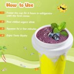RELPOM® TIK TOK Magic Quick Frozen Smoothies Cup, Kühlbecher, doppellagig, Squeeze Slushy Maker Cup, Cool Stuff Geburtstagsgeschenke für Kinder – Bild 2