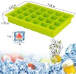 Morfone Eiswürfelform, 3 Stück Eiswürfelbehälter, Eiswürfelbehälter mit Deckel, Eiswürfelform Silikon, BPA-frei, LFGB Zertifiziert, 24-Fach, für Babybrei Enfrieren, Gekühlte Getränke und Whisky – Bild 4