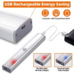Meromore, Schrankbeleuchtung mit Bewegungsmelder, 30 er LED Wiederaufladbar Schranklicht, USB Nachtlicht für Küche, Kleiderschrank, Treppe (3 PACK) – Bild 4