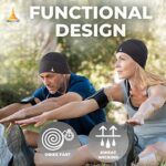 French Fitness Revolution - Laufmütze, Helmfutter für den Laufsport - Optimale Wärmerückhaltung und Feuchtigkeitsableitung - Ideal zum Tragen unter einem Helm – Bild 6