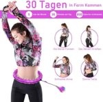 HuaMulan Smart Hula Hoop, Smart Hula Hoop Reifen Erwachsen & Anfänger, Smart Fitness Reifen mit Zähler, 24 Einstellbare Hoola Hoop Reifen für Gewichtsverlust und Fitness – Bild 4