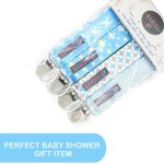 Karids hochwertige Schnullerkette für Jungs, Schnullerband 4er Set für Schnuller Befestigung am Lätzchen, T-shirt & Body, Premium Baby Schnuller-Clip – Bild 7