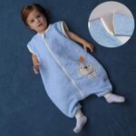 MIKAFEN Schläfsack Baby Langarm Frühling kinderSchlafsack, Hund Muster Baby Schlafsack mit Füssen Baumwolle Junge Mädchen Unisex ganzjahres Schlafanzug – Bild 5