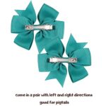 choicbaby, 60pcs 3 Zoll Baby Mädchen Haarschleifen Krokodilklemmen Grosgrain Band Windrad Haarspangen für Babys Kinder Kleinkinder Teenager Geschenke in Paaren – Bild 3