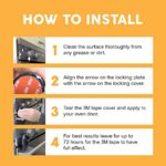 BeeGo® Backofen Kindersicherung, Kindersicherung Backofen, Schutz für Babys & Kleinkinder, Einfache Installation (1 x Schloss) – Bild 7