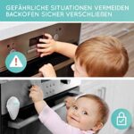 Homery, Kindersicherung Backofen Herdschutz Kinder, 2 Stück Backofentür-Sicherung, Baby Sicherheit für Herd & Ofen - Installation ohne Bohren – Bild 4