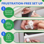 Eco-Baby Kindersicherung Schrank und Schubladensicherung, Magnetisches Schrankschloss ohne Bohren, Schranksicherung für Baby Sicherheit in Küche, Bad, Wohnzimmer, 12 Schlösser und 2 Schlüssel – Bild 5