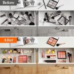 Lifewit 25 Stücke Schubladen Organizer aus klarem Kunststoff, Schreibtisch Schubladenteiler, Tabletts, Kommode Aufbewahrungsboxen Trennbox für Make-up, Schmuck und Gadgets, Schlafzimmer, Bad, Büro – Bild 5