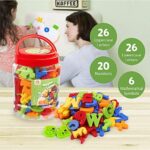 Coogam Grossbuchstaben Kleinbuchstaben Buchstaben und Zahlen für Kinder A-Z Alphabet Kühlschrankmagnete Pädagogische Spielzeug für Vorschule ABC Lernen (78 Stück) – Bild 5