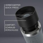 Emsa Travel Mug Classic – 360 ml Thermobecher, 4h heiß/8h kalt, auslaufsicher, Quick-Press-Verschluss, 360° Trinköffnung