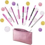 BIC Stifte Set  2 Kugelschreiber, 1 Federmäppchen, 1 Fineliner, 2 Bleistifte, 1 Tintenroller & 3 Permanent Marker, Pink & Purple Set – Bild 2