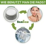 Bambaw, Wiederverwendbare Wattepads mit 2 Aufbewahrungs und Waschbeutel – Bild 4