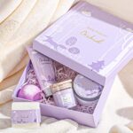 BODY & EARTH Geschenkbox für Frauen-5tlg. Duftkerze, Körperbutter, Handcreme, Badebombe, Beauty Set, Geschenke für Frauen, Freundin, Mama, Mädchen – Bild 2