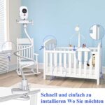 EYSAFT Babyphone Halterung,Kamera Halterung Universal Baby Kamera Handyhalter, Baby Monitor halter,Flexible Kamera Ständer für Kinderzimmer Kompatibel mit den meisten Babyphone – Bild 5