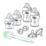 Tommee Tippee Closer to Nature Starter Set für Neugeborene, Anti-Kolik weicher Sauger, durchsichtig